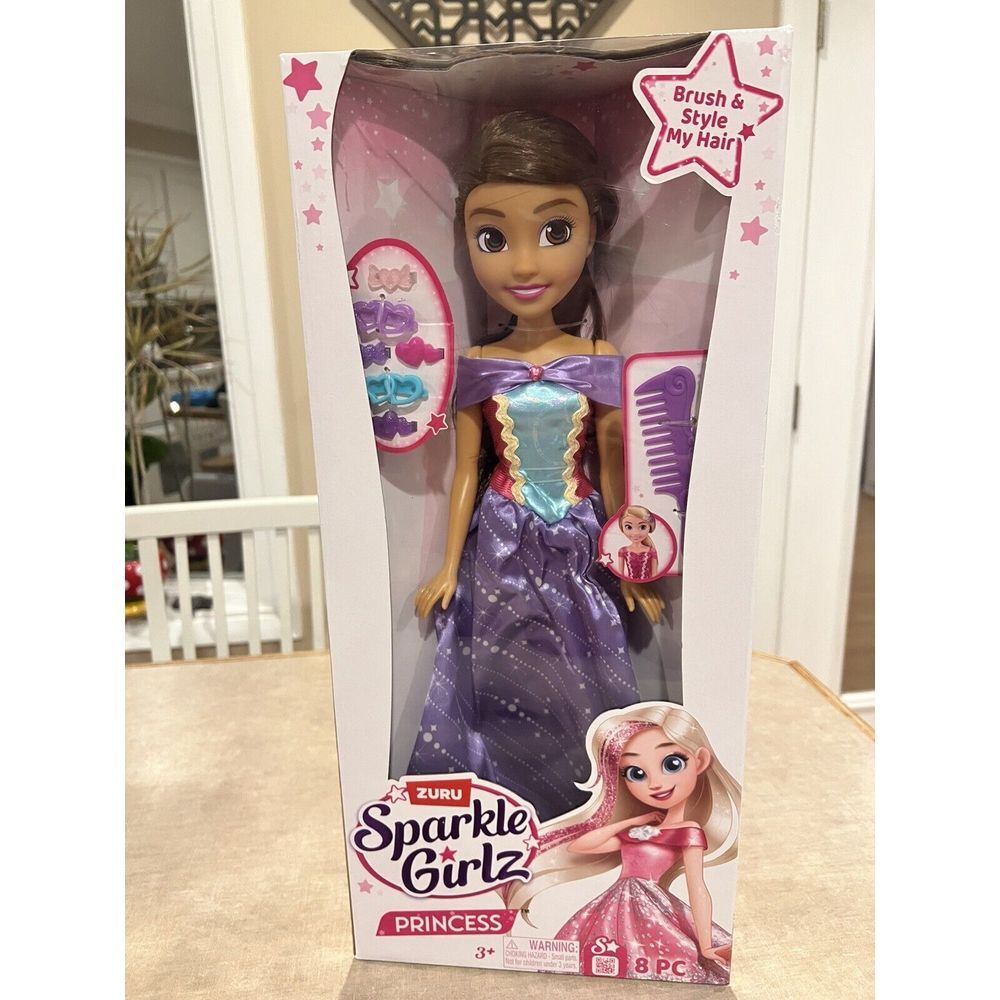 ZURU Sparkle Girlz Princess Doll - New In Box - Sealed. 8pcs